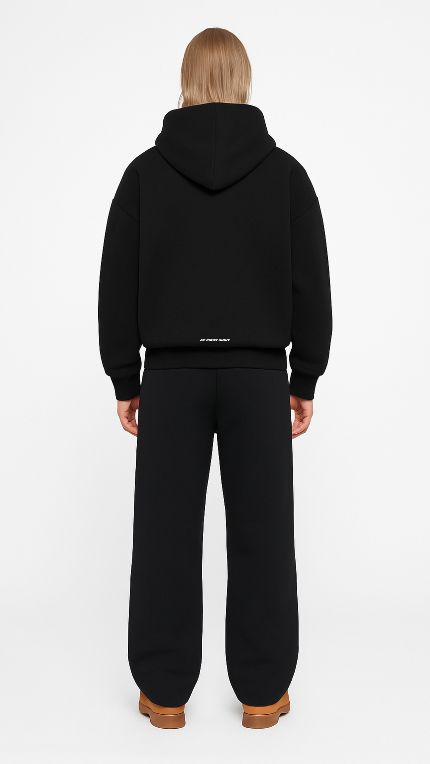 At First Sight Black Heavyweight Hoodie
