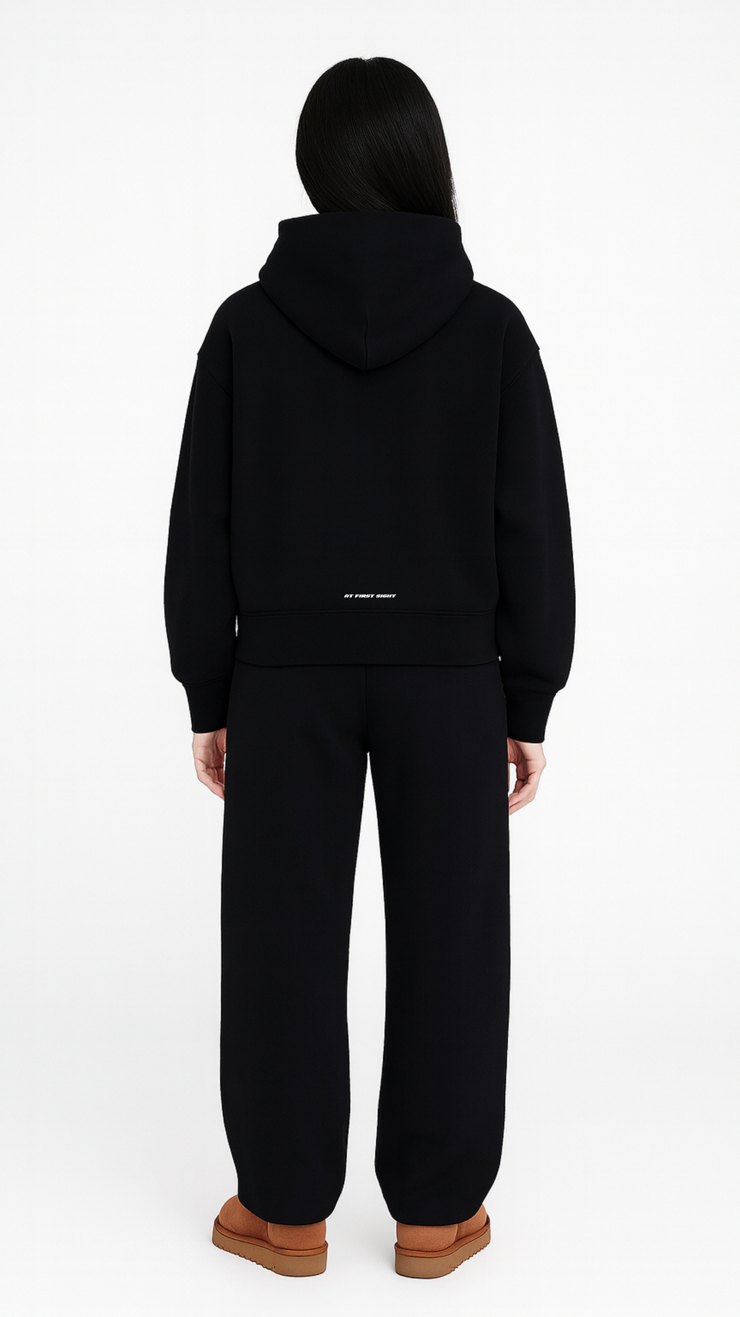 At First Sight Black Heavyweight Hoodie